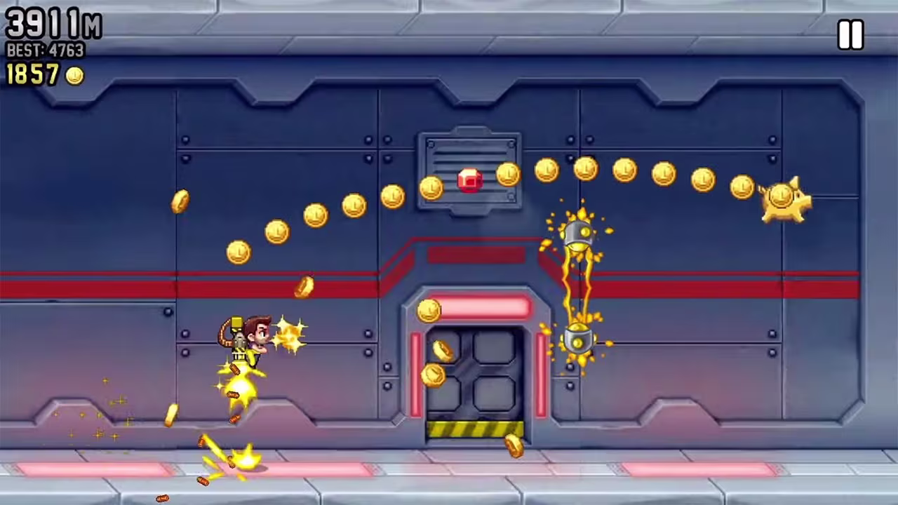 Jetpack Joyride mobile game