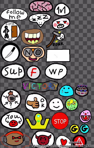 Emotes Texture Atlas
